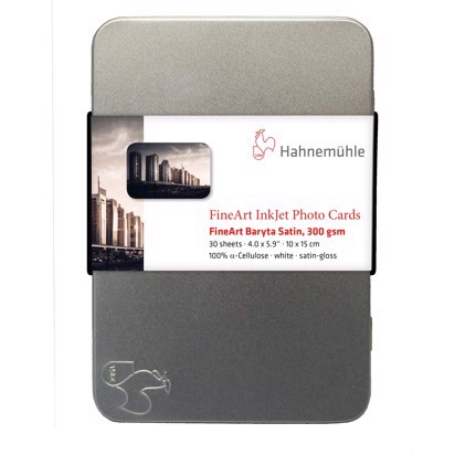 Hahnemühle FineArt Baryta Satin Photo cards 300 g/m² - 10x15 cm - 30 hojas 