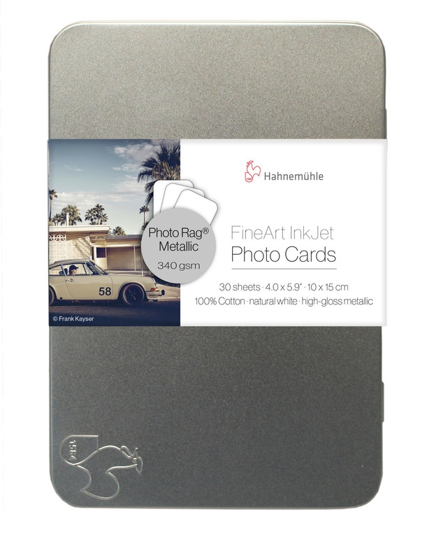 Hahnemühle Photo Rag Metallic 340 g/m² Photo Cards - 10 x 15, hojas 