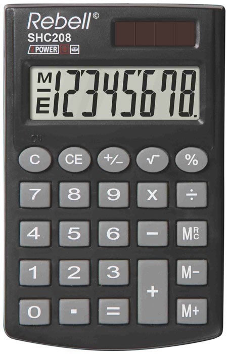 Calculadora de bolsillo rebelde HC208