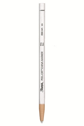 Marcador Sharpie China 2,0 mm blanco.