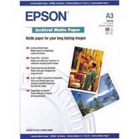 Epson Archival Matte Paper 189 g, A3 - 50 hojas 