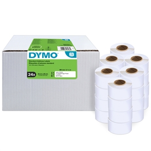 Dymo Label Addressing 28 x 89 mm en blanco permanente, 24 unidades.
