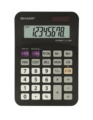 Sharp Calculadora de escritorio EL-330FB negro