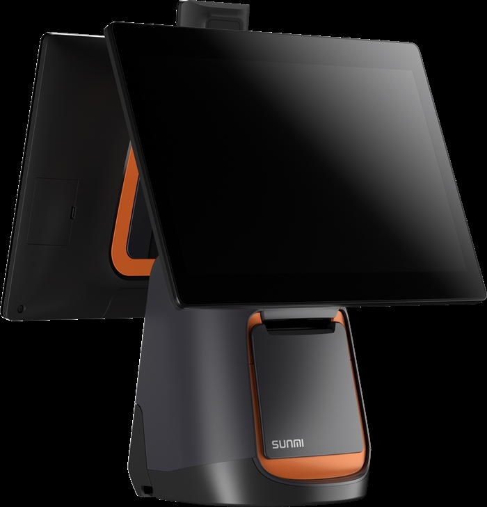 Sunmi T2S - A9, 15.6" + 15.6", 4GB+64GB, Wifi, impresora de 80mm