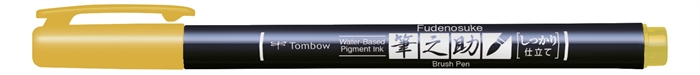 Tombow Marker Fudenosuke hard yellow