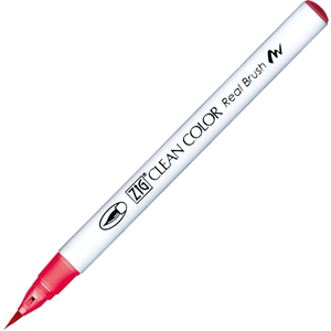 ZIG Clean Color Pensel Pen 210 es de color rojo fresa.