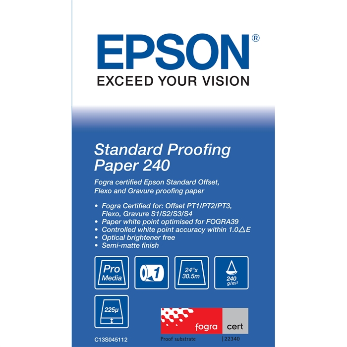 Epson Standard Proofing Paper 240, 24" x 30,5 metros 