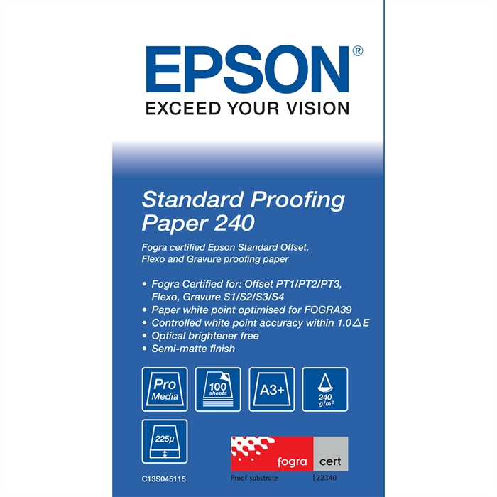 Epson Standard Proofing Paper, DIN A3+, 100 hojas 