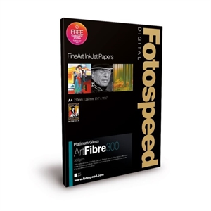 Fotospeed Platinum Gloss ART FIBRE 300 g/m² - 5x5", 25 hojas 