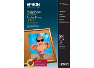Papel Fotográfico Brillante Epson 200 g/m² - A4 - 20 arca