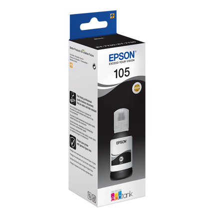 Epson T105 EcoTank Black botella de tinta