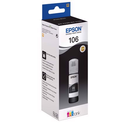 Epson T106 EcoTank Photo Black botella de tinta