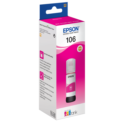 Epson T106 EcoTank Magenta botella de tinta