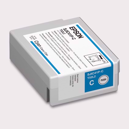 Cartucho de tinta Epson Cyan para Epson C4000 - 50 ml ( SJIC42P-C )