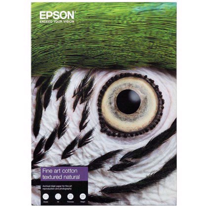 Epson Fine Art Cotton Textured Natural 300 g/m2 - A3+ 25 hojas 