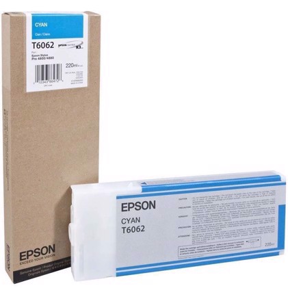 Epson Cyan 220 ml cartucho de tinta T6062