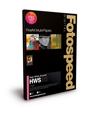 Fotospeed High White Smooth 315 g/m² - A2, 25 hojas 