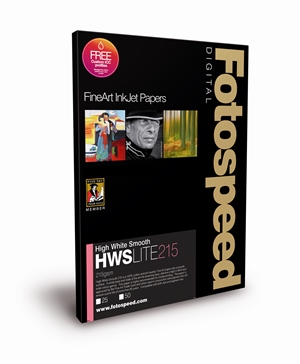 Fotospeed High White Smooth LITE 215 g/m² - A2, 25 hojas 