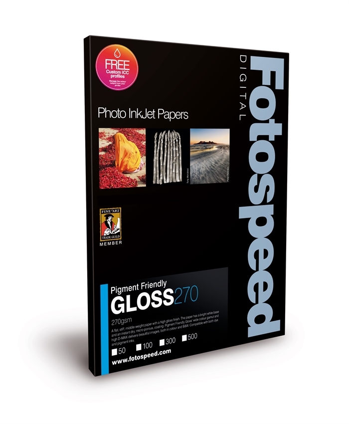 Fotospeed PF Gloss 270 g/m² - A2, 50 arca