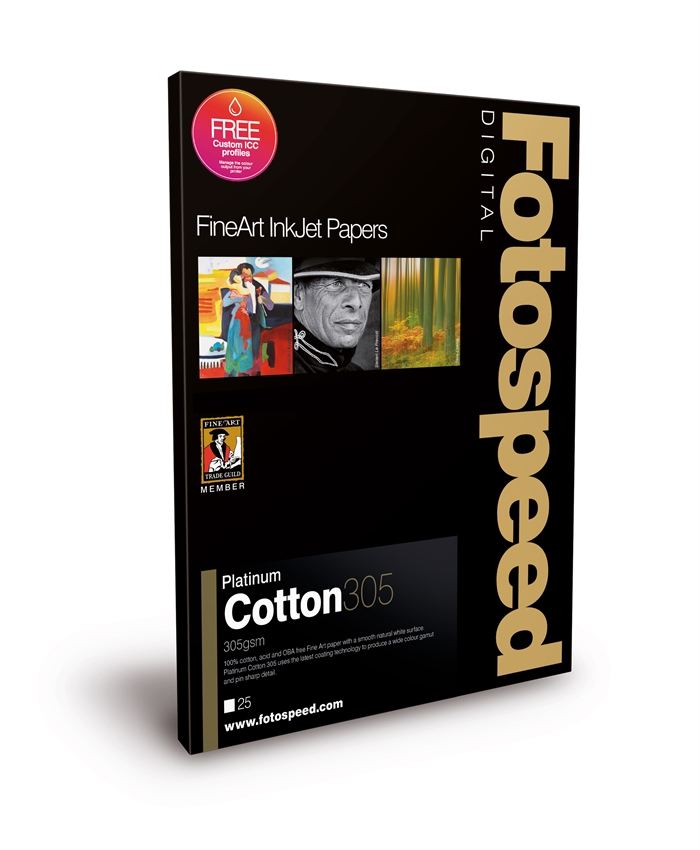 Fotospeed Platinum Cotton 305 g/m² - A2, 25 arca
