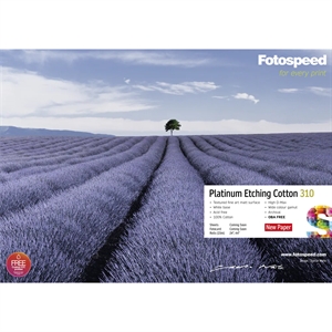 Fotospeed Platinum Etching Cotton 310 g/m² - 24" x 15 metros