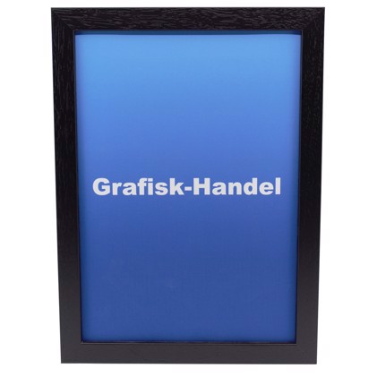 Marco con cristal antirreflectante para fotografías, arte y carteles - 42 x 29,7 cm ( A3 ), Negro