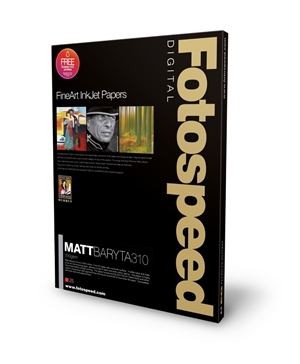 Fotospeed Matt Baryta 310 g/m² - A3+, 25 hojas 