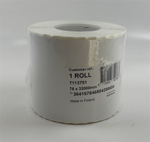 Etiqueta Epson de Alto Brillo, rollo sin fin, 76 mm x 33 metros